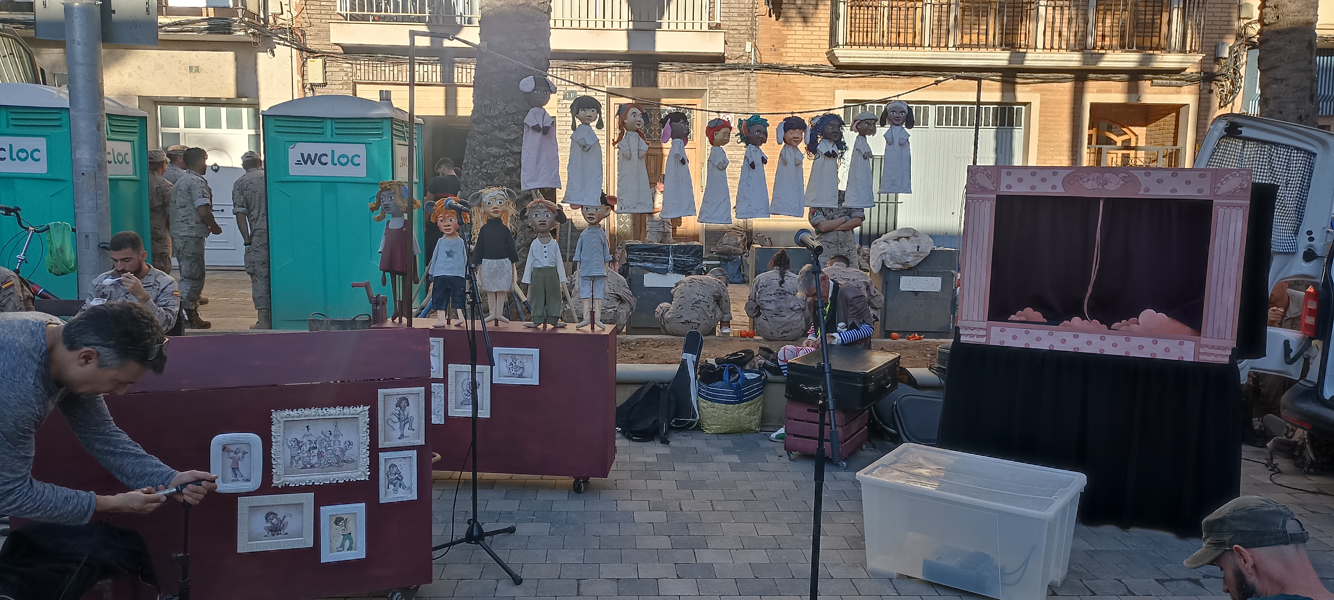 Ambiente del recorrido solidario de SOMRIURES en Aldaia